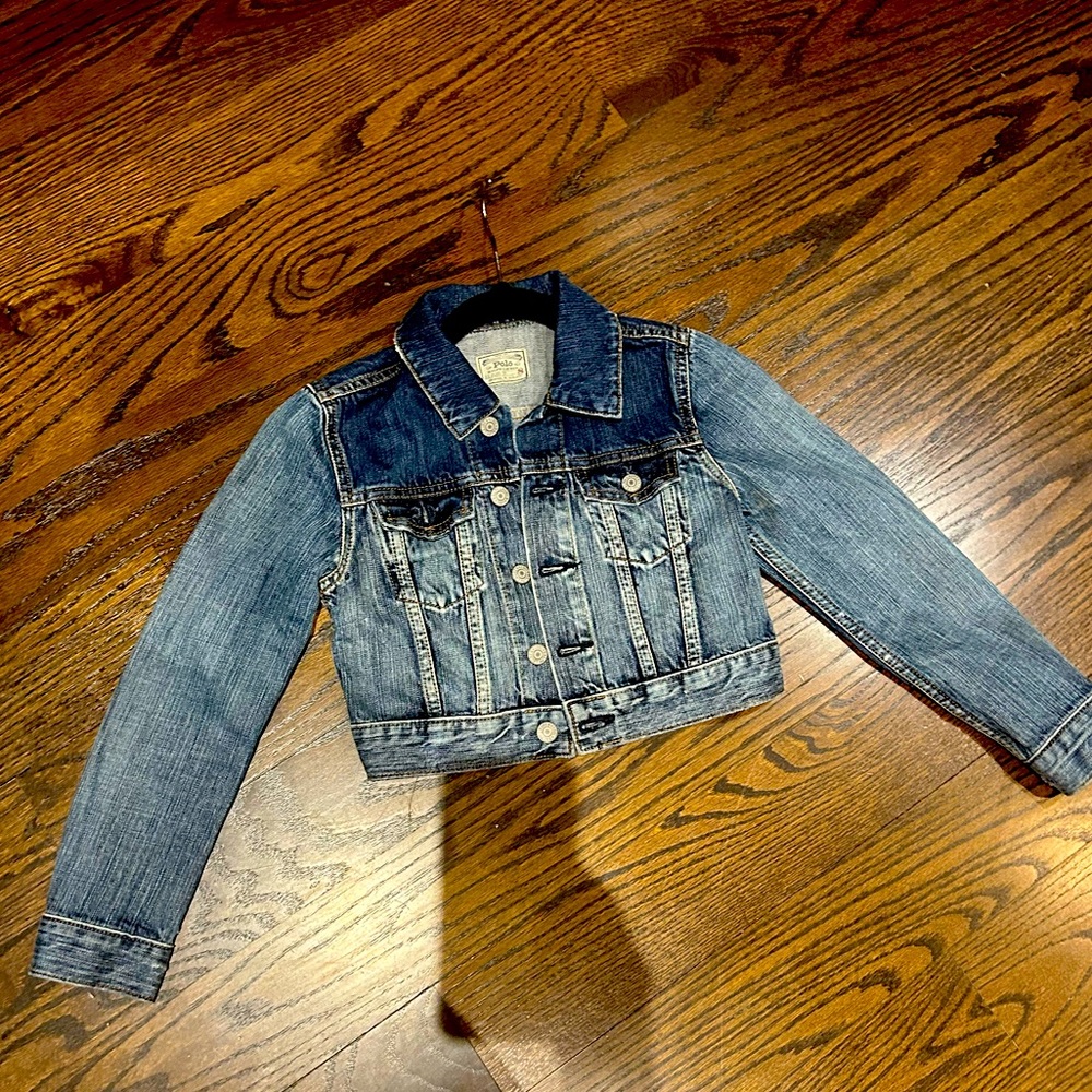 Polo Girls Jean Jacket Excellent Condition size 8 fashionable cute Ralph Lauren